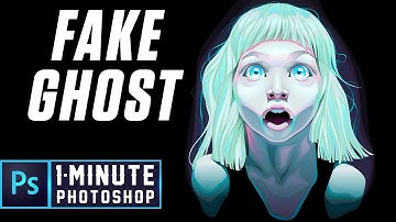 How To Add A Fake Ghost in a Photo | 1-Minute Photoshop Tutorial | PE55