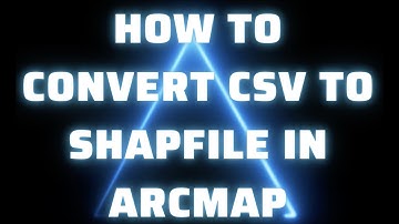 Convert CSV file to Shape file using ArcMap