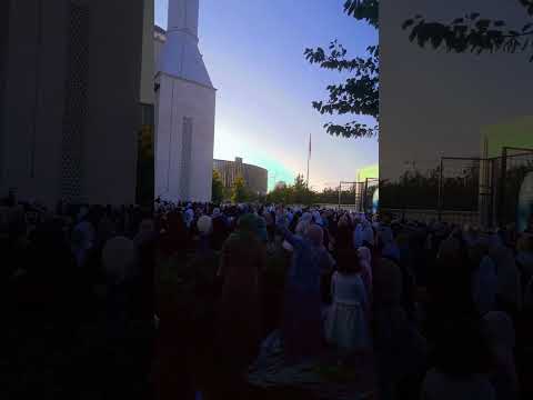 المسجد الكبير في باشاك شهير صلاة العيد مع زوجي