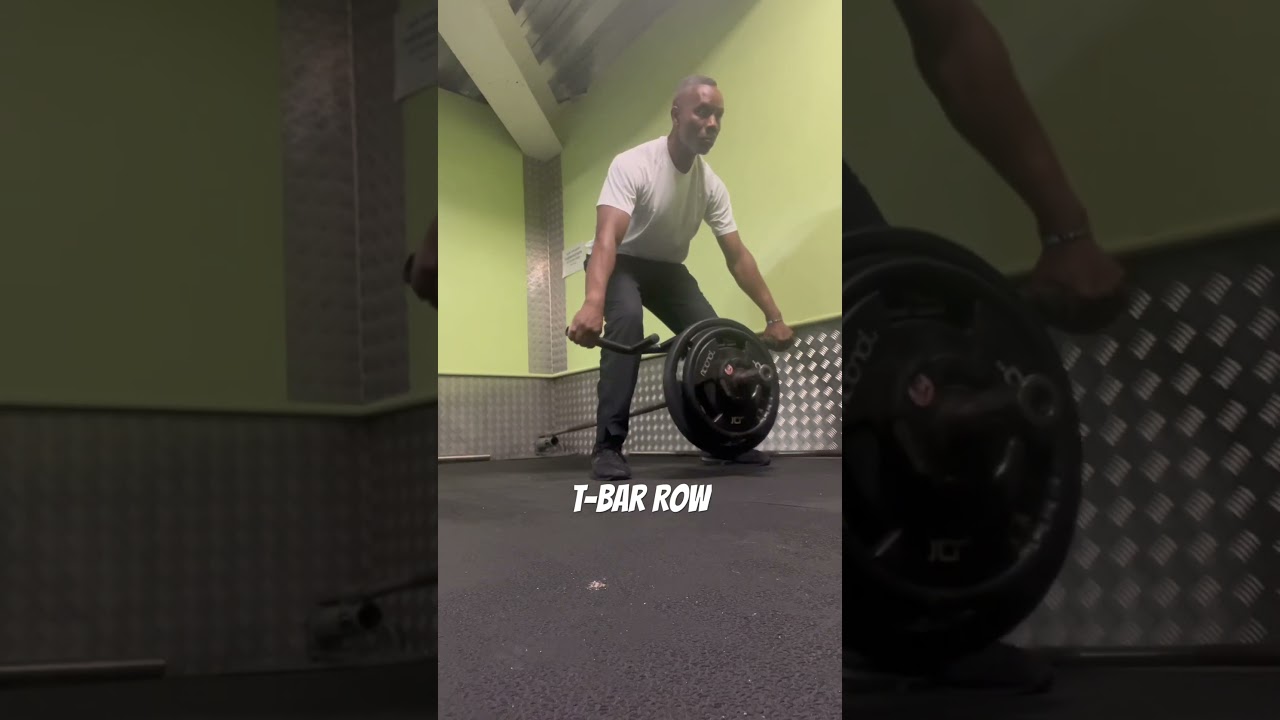 T-Bar Row are excellent for developing a strong, thick, and well-rounded back. #backworkout