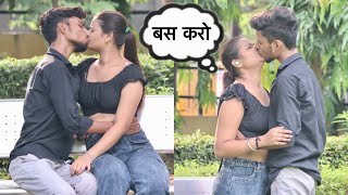 Real French￼ Kissing Prank On My Girlfriend Khushi || Harsh Parchha￼