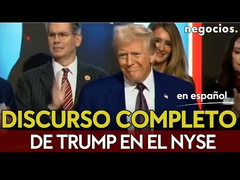 DISCURSO COMPLETO DE TRUMP EN EL NYSE: amenaza de guerra con Ir&aacute;n, critica los ATACMS y las vacunas
