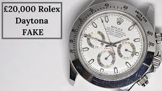 £20,000 FAKE Rolex Daytona Repair, What's Inside a Fake Rolex?
