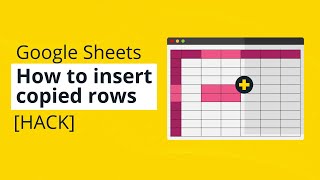 How to Insert Copied Rows in Google Sheet | GOOGLE HACKS