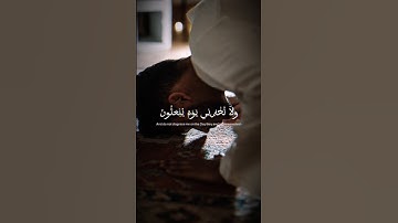 ولا تخزني يوم يبعثون 🤲 #القرآن_الكريم #تلاوة_خاشعة #قرآن #قران_كريم #راحة_نفسية #القرآن #سورة