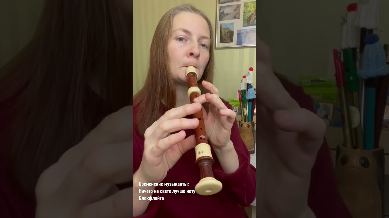 Бременские музыканты - Ничего на свете лучше нету (блокфлейта)