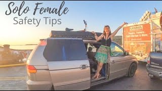 VANLIFE || Solo Female Safety Tips