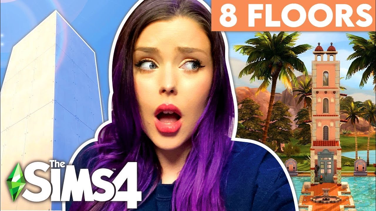 I Tried Lilsimsie's 8 Story Tiny House Build Challenge in The Sims 4 ...