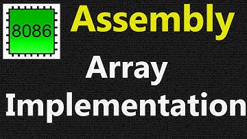 Array in Assembly 8086 | Program to print an array using loop in assembly language | Array in 8086