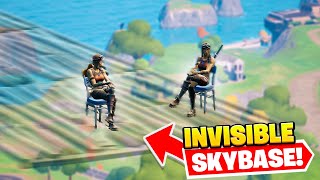 this skybase is going to get me banned on fortnite... (invisible skybase)