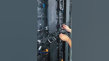 This is an oversized LED display board, and it
