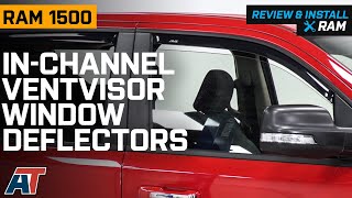 20192021 RAM 1500 InChannel Ventvisor Window Deflectors; Front and Rear Review & Install