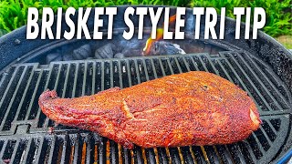 Brisket Style Tri Tip Smoked On The Weber Kettle