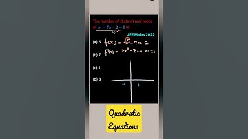 Maths S.14 Quadratic Equations PYQ Jee Mains 2022 (# of Solutions) #jeemains #iitpreparation