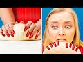 FUNNY GIRLY PROBLEMS WITH LONG NAILS || Relatable moments, hacks and pranks