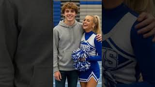 I gave my boyfriend a cheer makeover! #makeup #transformation #cheerleader #tg #mtf #femboy #ai