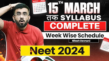 Fastest way to complete syllabus | NEET 2024 | NItesh Devnani