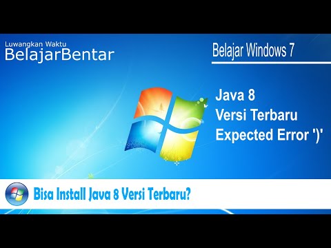 Script Error Expected Error ')' Java 8 Latest Version Available on Windows 7?