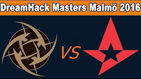 NiP vs Astralis (AST)  Game 1 on Cache - Dreamhack Masters Malmo 2016: Group C Decider Match