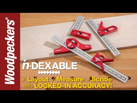 inDexable Combination Square System | Woodpeckers Woodworking Tools