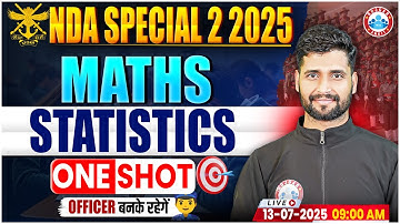 NDA Maths Classes 2025 | Maths Statistics One Shot Class | Maths By Vishal Sir