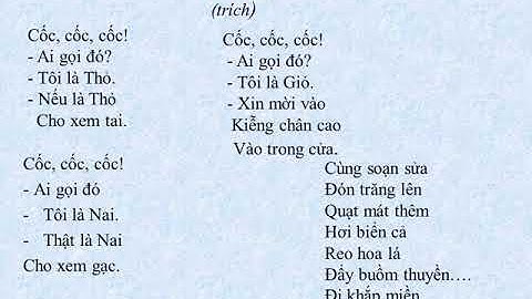 Tập đọc bài Mời vào lớp 1