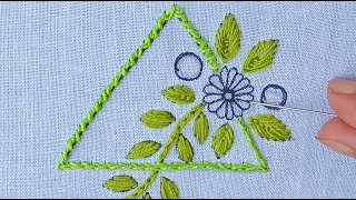 Hand Embroidery for Beginners : আধুনিক ডিজাইনে বেডসিট/টেবিল ক্লথ/কুশন পিলো কভার হাতের সেলাই