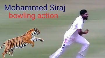 India vs West Indies |  WI v IND, 2nd Test Mohammed Siraj bowling action
