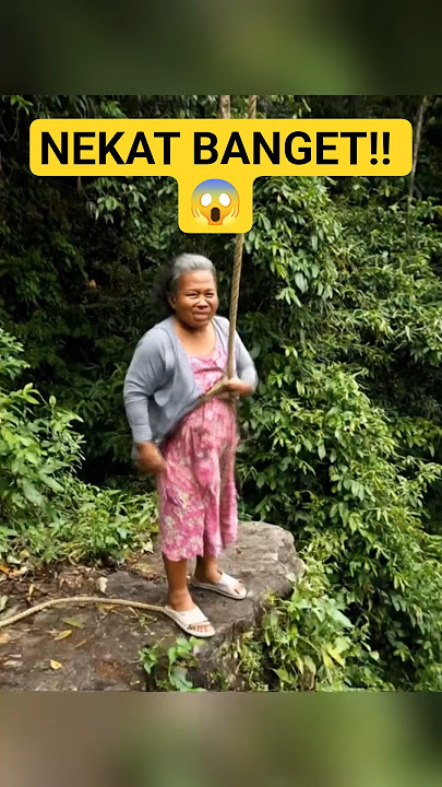This Grandma Dare to Swing on the Cliff of Death!