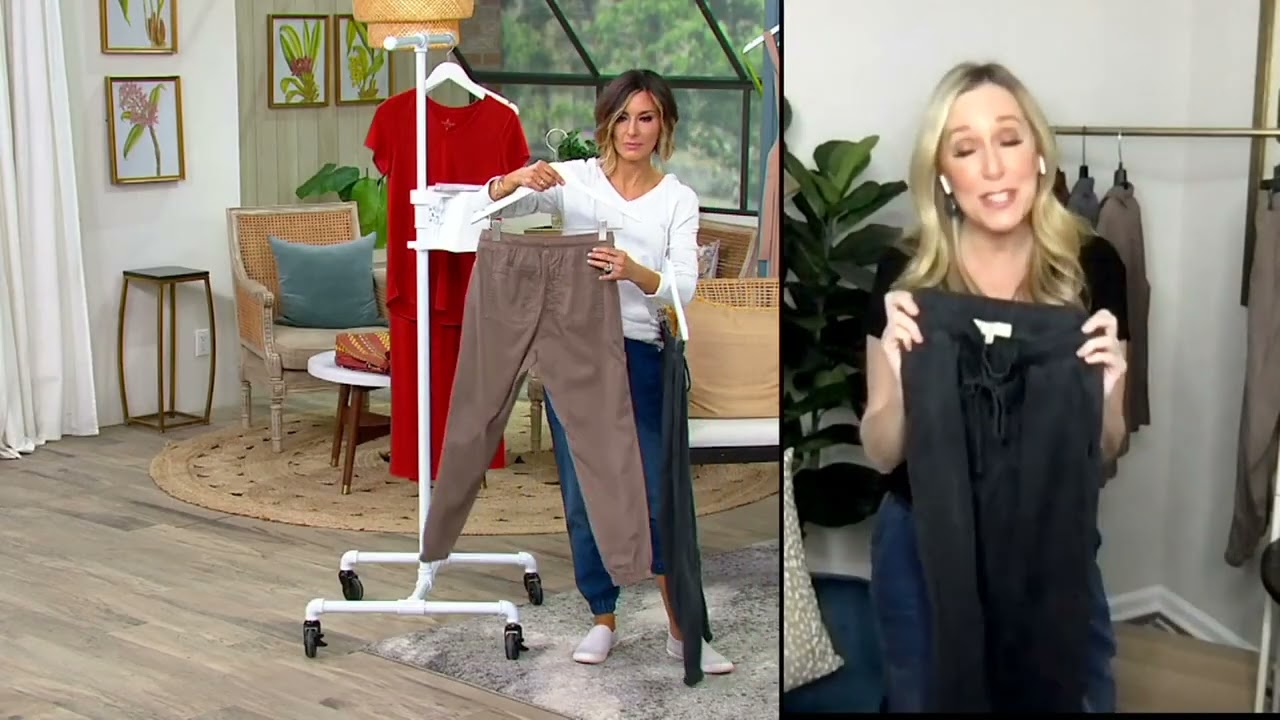 Side Stitch Mid-Rise Jogger Pants on QVC