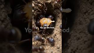 POV: Hidden camera inside ant feeding chaos. 🐜🔥 #wildlife #nature #pov #ants #macro #shorts