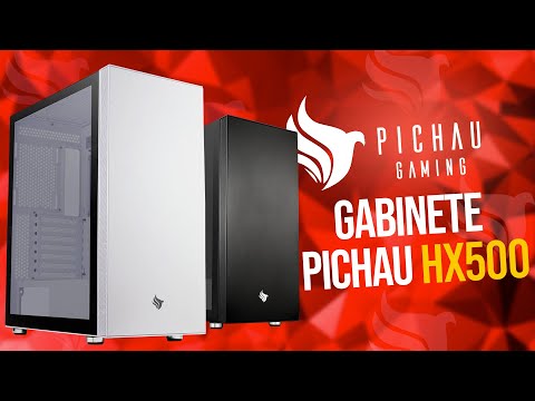 Conheça o Gabinete Pichau Gaming HX500 em opções Black e White com lateral em Vidro ou Metal!