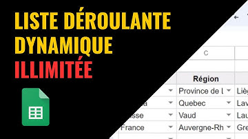LISTE DEROULANTE DYNAMIQUE Google Sheets (illimitée)