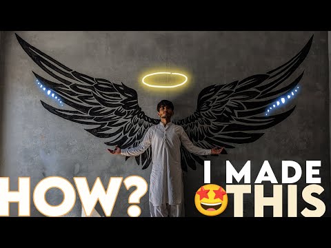 LUCIFER WINGS WALL PAINTING | ANGEL WINGS | SAQII MONTAGE LUCIFER WINGS WALL PAINTING | ANGEL WINGS | SAQII MONTAGE
