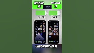 iPhone 12 🔋 vs iPhone 13 🔋 Battery Test – Which Lasts Longer? ⚡ #Shorts#viralvideo