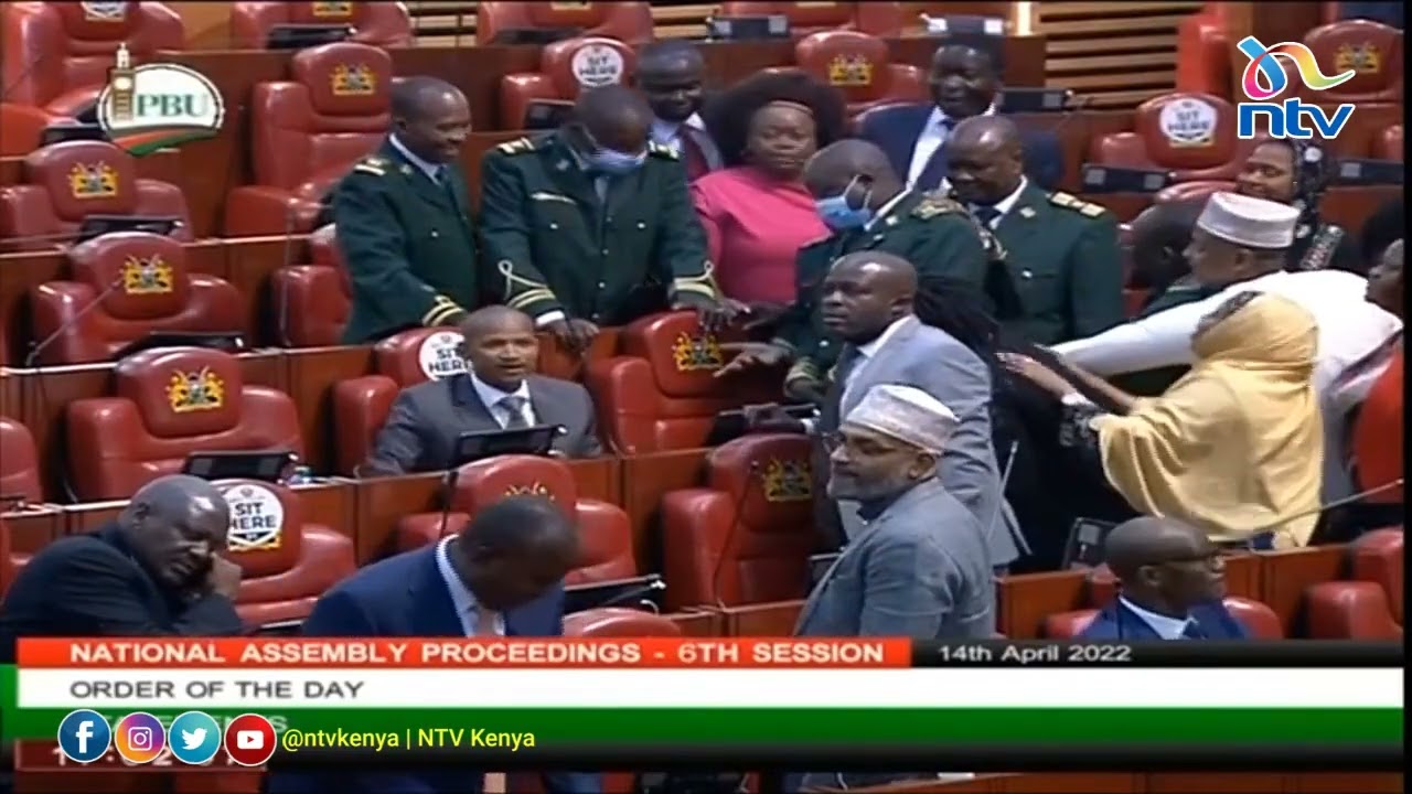 Drama in Parliament as Babu Owino refuses to honour Speaker Muturi's orders
