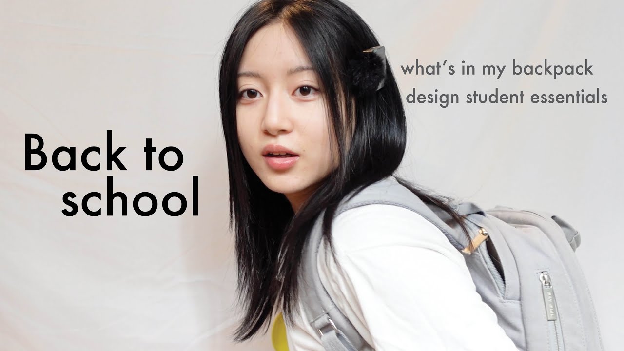 Whats in my backpack as a graphic design student - YouTube