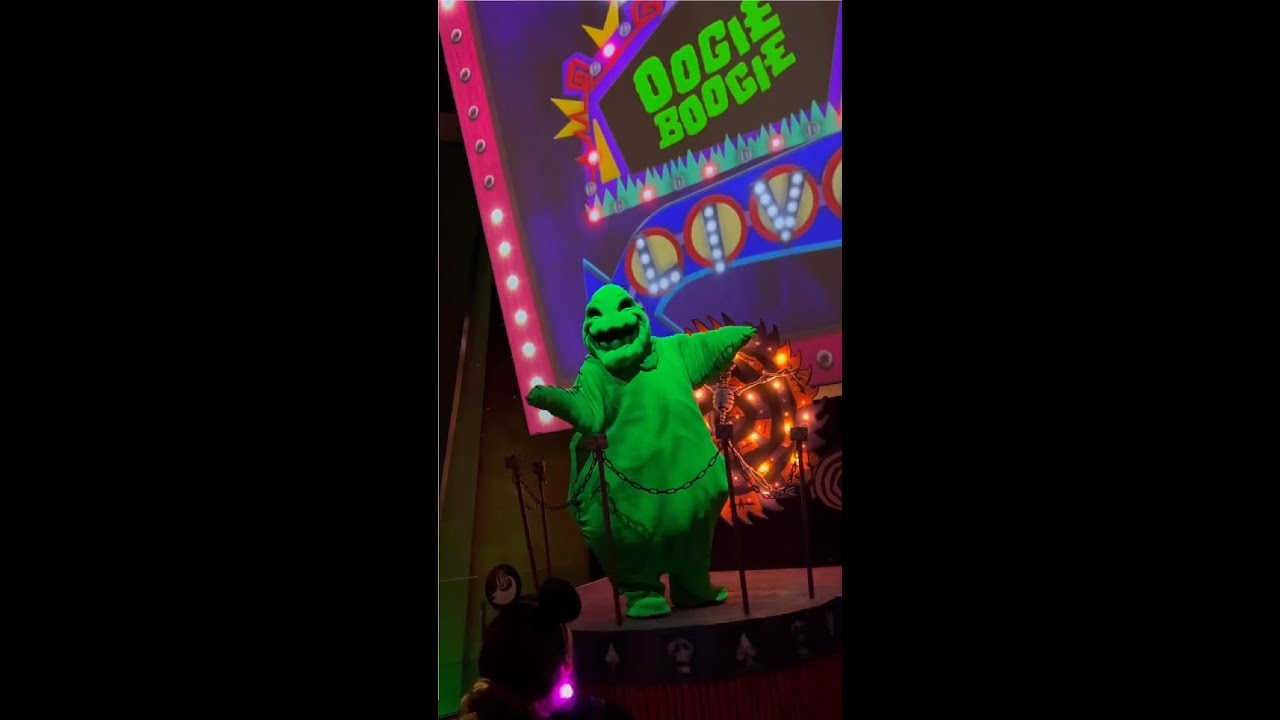 The Characters Of Disney S Oogie Boogie Bash Halloween Party Youtube