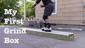 Aggressive Skating Grind Box in my Driveway