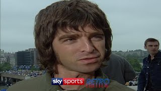 Noel Gallagher interviewed at the 1999 Playoff Final - Gillingham vs Manchester City