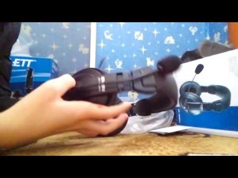 РАСПАКОВКА НАУШНИКОВ С МИКРОФОНОМ