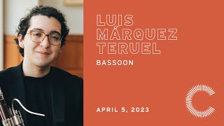 Graduation Recital: Luis Márquez Teruel, bassoon