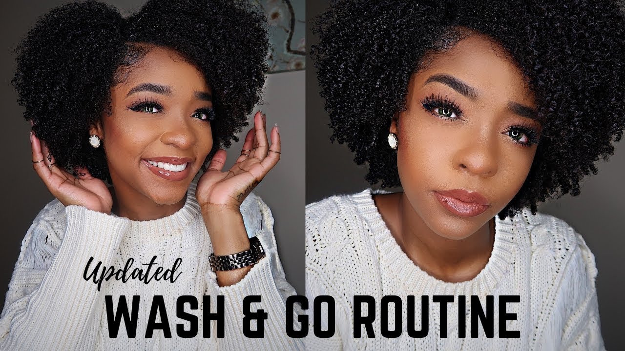 MY WINTER  WASH N GO ROUTINE  4A MEDIUM LENGTH HAIR LOC  METHOD