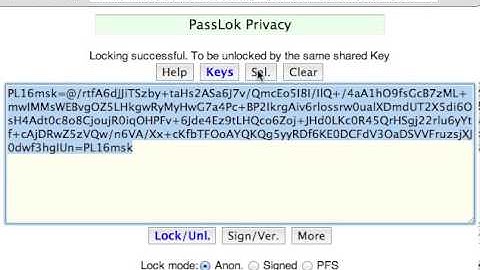 PassLok 1.6- entering and revealing hidden messages in Decoy mode