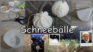 Schneebälle Aus Muffinförmchen, Wunderschöne Weihnachtsdeko