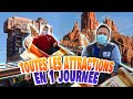 TOUTES les ATTRACTIONS de DISNEYLAND PARIS en 1 JOURNÉE !!?