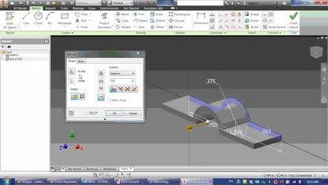Autodesk Inventor Tutorials Deck Gun part 2--Trunion