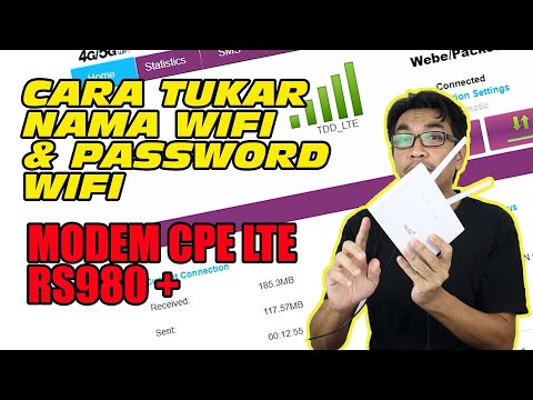 CARA TUKAR NAMA WIFI & PASSWORD MODEM CPE LTE RS980+ | ELAKKAN ORANG LAIN GUNA WIFI KITA