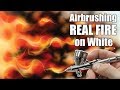 Learn how to Airbrush Real Fire using Createx Candy 2'0 and Fire Tool templates