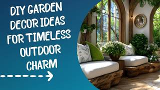 Rustic Garden Decor with Natural Stones Driftwood and DIY Touches for Serene Timeless Charm 2025